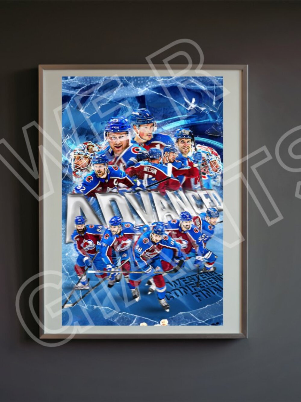 Avalanche Advanced to the West Final 11x17 Art Print